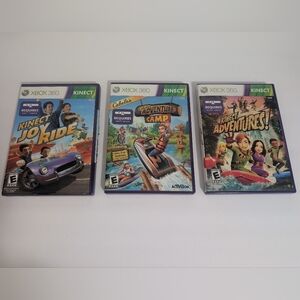 Kinect Games For XBOX360 - Joy Ride, Adventure Camp &  Adventures